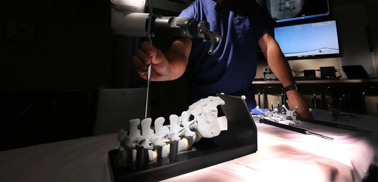 Spine surgery operating room